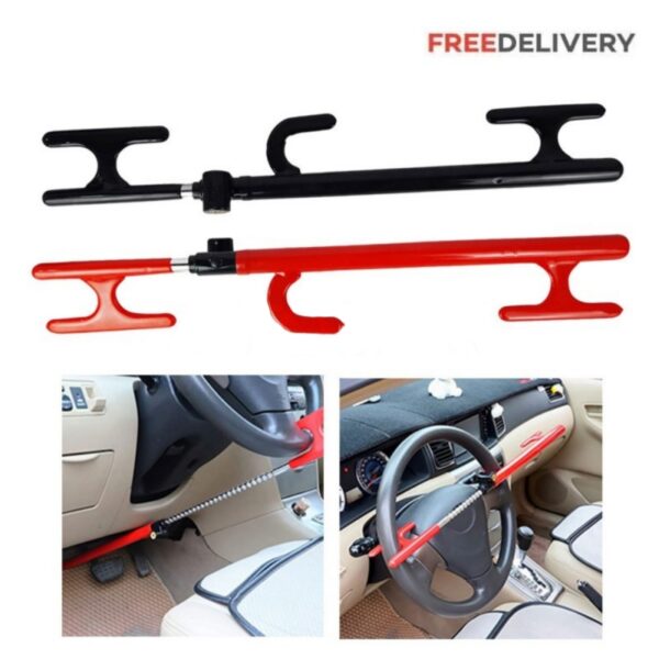 CAR STEERING WHEEL AND PEDAL LOCK