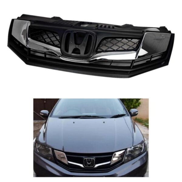 HONDA CITY 2009-19 FRONT GRILL BLACK CHROME WITH HONDA LOGO