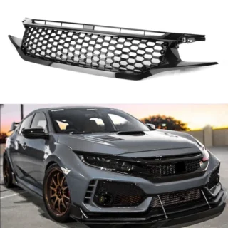 HONDA CIVIC FRONT GRILL GLOSSY BLACK 2016-21