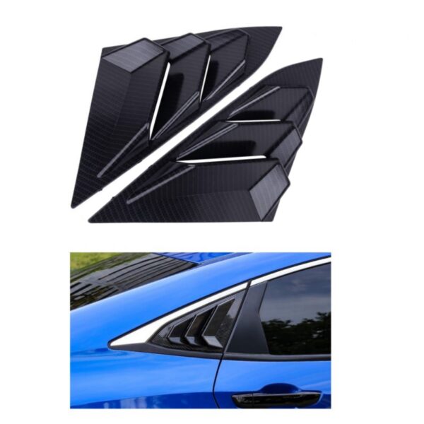 HONDA CIVIC REAR WINDOW VENT CARBON FIBER 2016-21