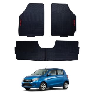 SUZUKI CULTUS LATEX IMPORTED RUBBER FLOOR MATS BLACK