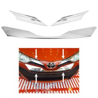 TOYOTA YARIS FRONT GRILLE 3 PCS CHROME 2020