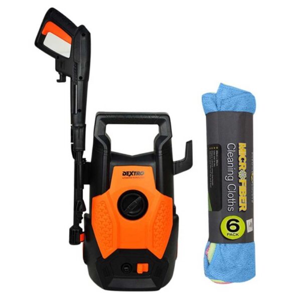 dx-110-turbo-pressure-washer-110-bar-with-microfiber-cloth-pack-of-6-mutlicolor